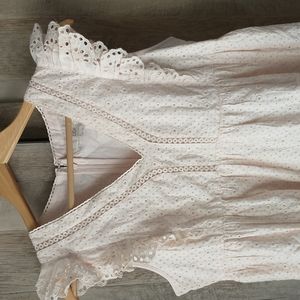 8 Loft dress eyelet lace